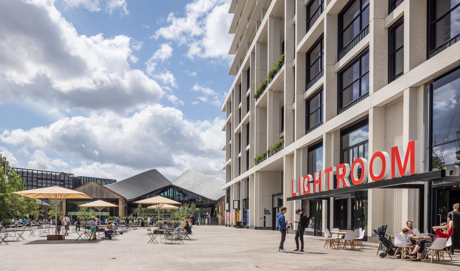 Lewis Cubitt Square and Lightroom entrance, King's Cross