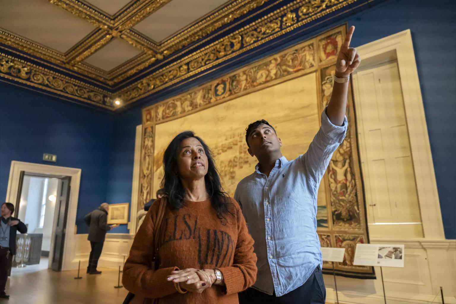 Two visitors at National Maritime Museum