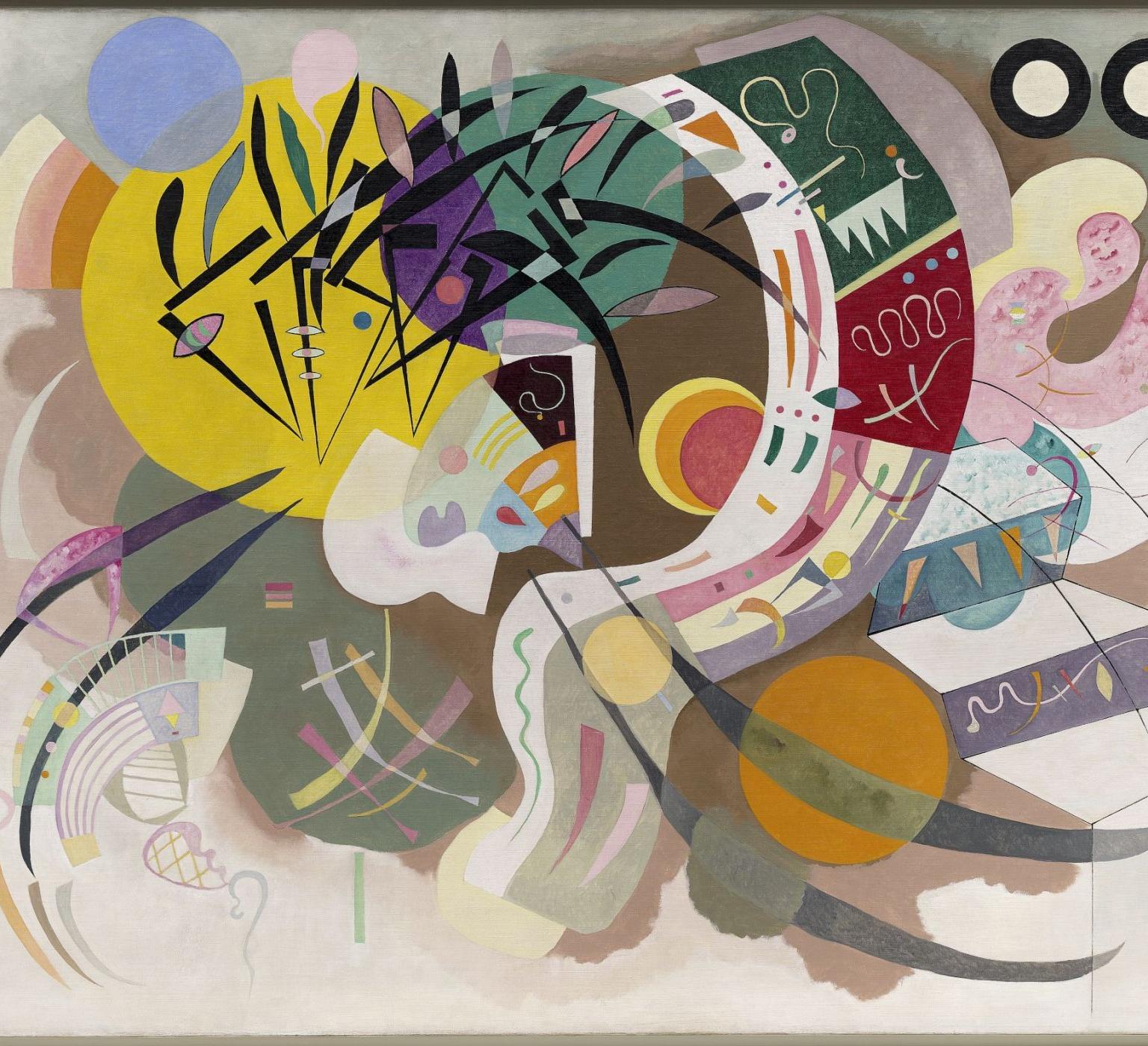 A colourful abstract painting by Kandinsky