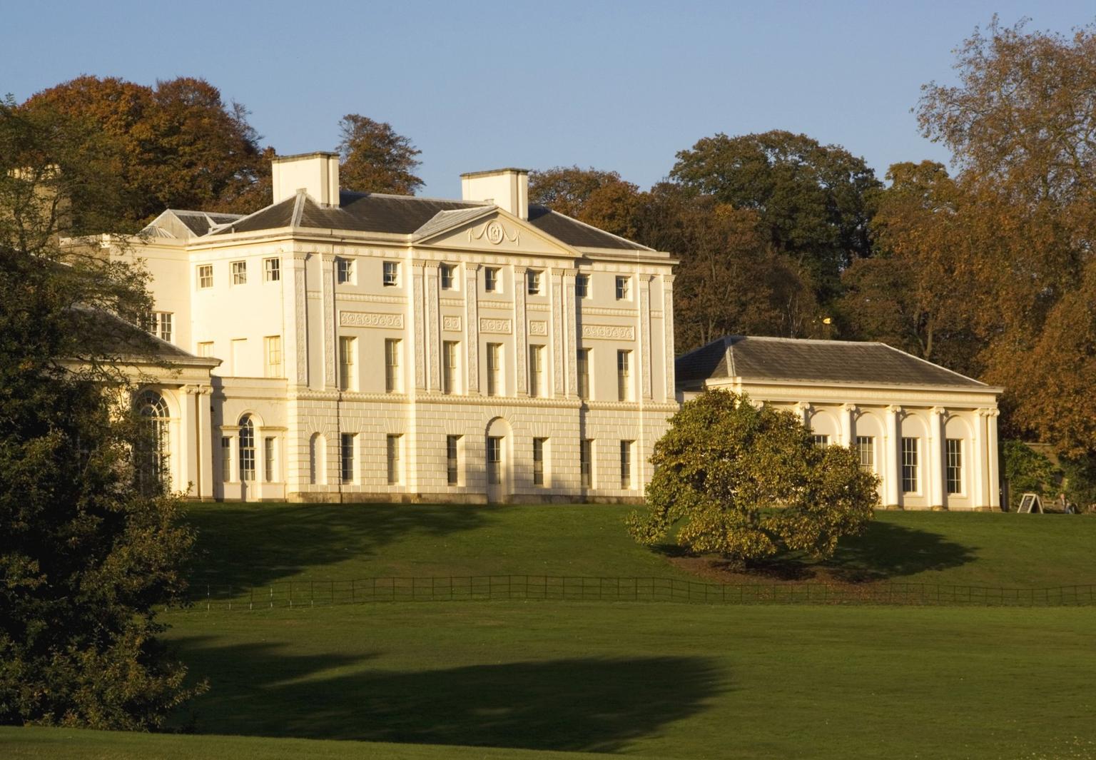 KENWOOD HOUSE, London. Exterior view of south front elevation.