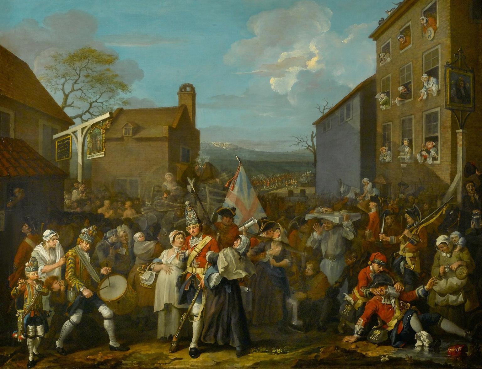 William Hogarth, The March of the Guards to Finchley, 1749-1750