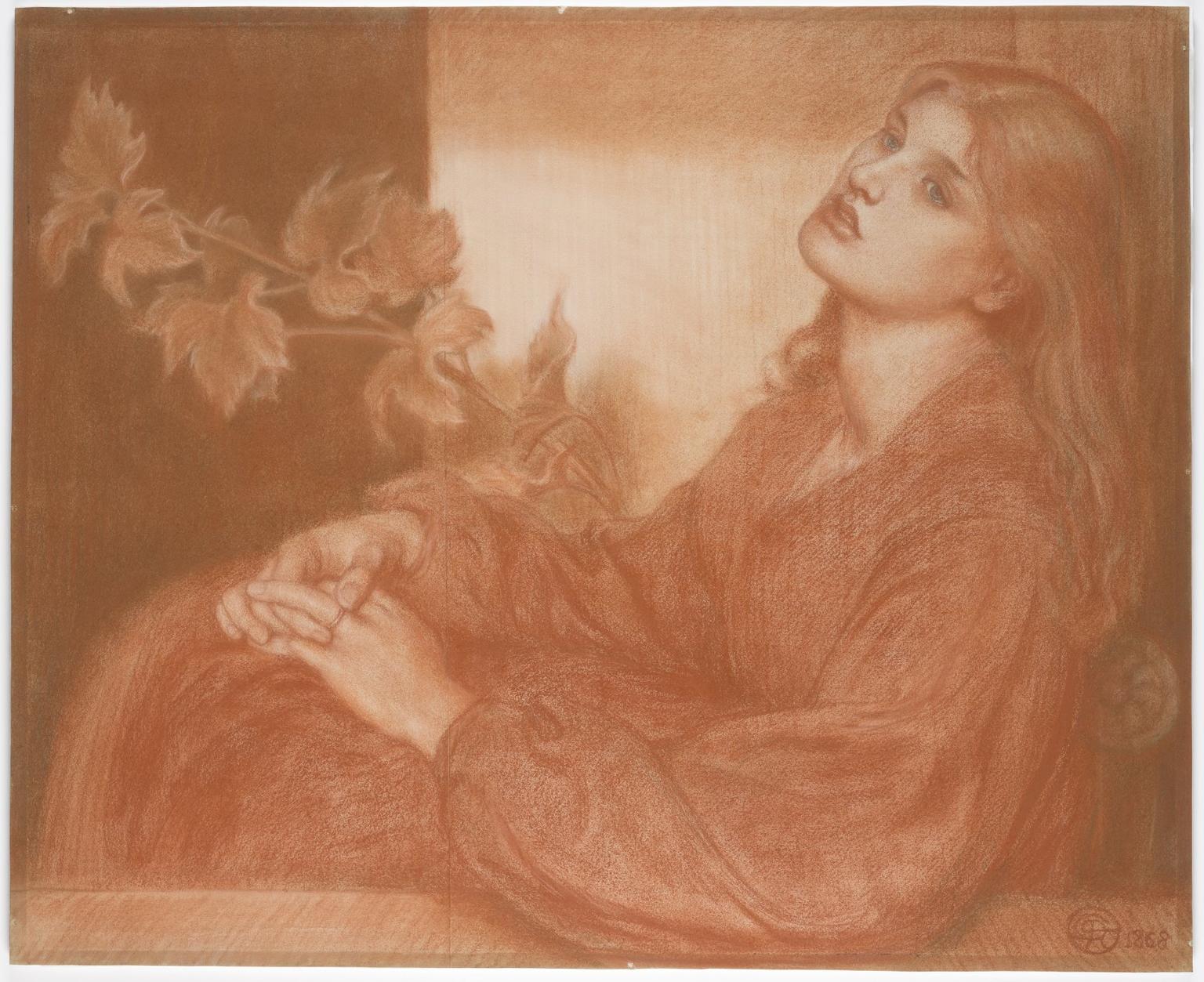 Ricorditi di me che son la Pia (from Dante's 'Purgatorio'), Dante Gabriel Rossetti (British, 1828-1882).