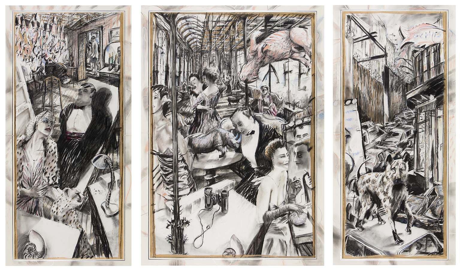 William Kentridge, The Conservationists' Ball, 1985