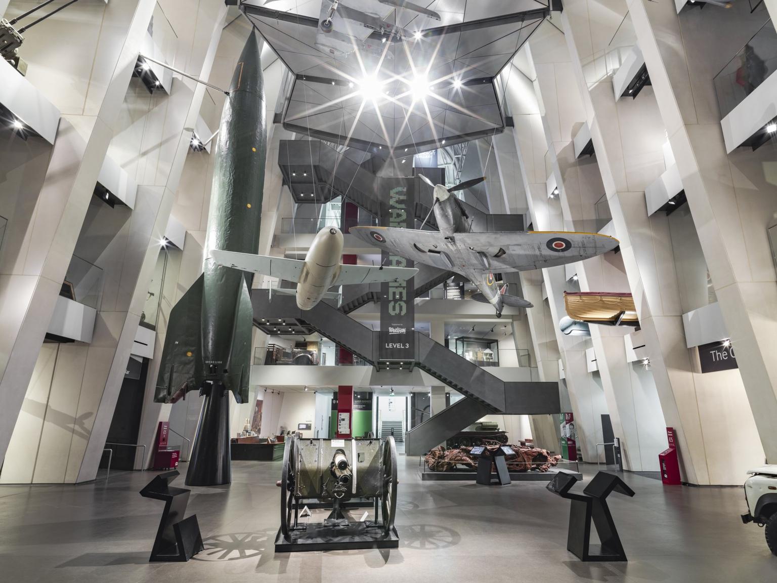 IWM Lambeth Road Atrium showing Kamikaze Ohka. Photographed 24th January.