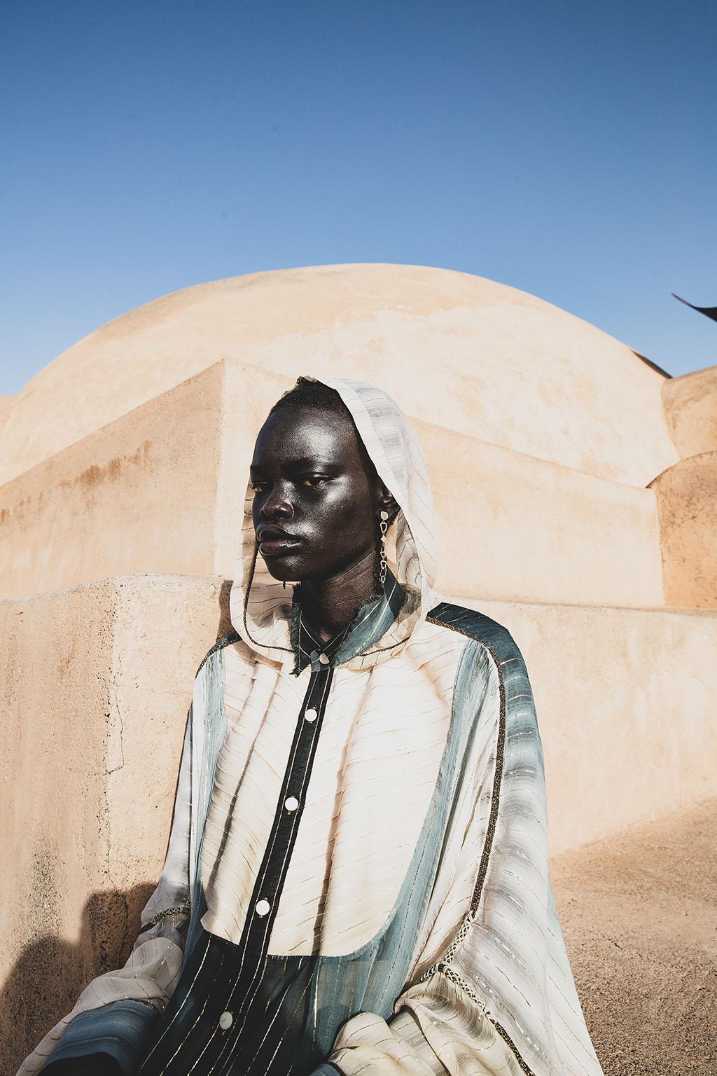 Amine Bendriouich, ensemble from Djellabas & Tricks collection, 2020