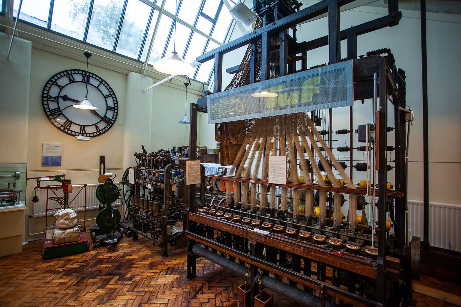 A Jacquard loom at Paradise Mill