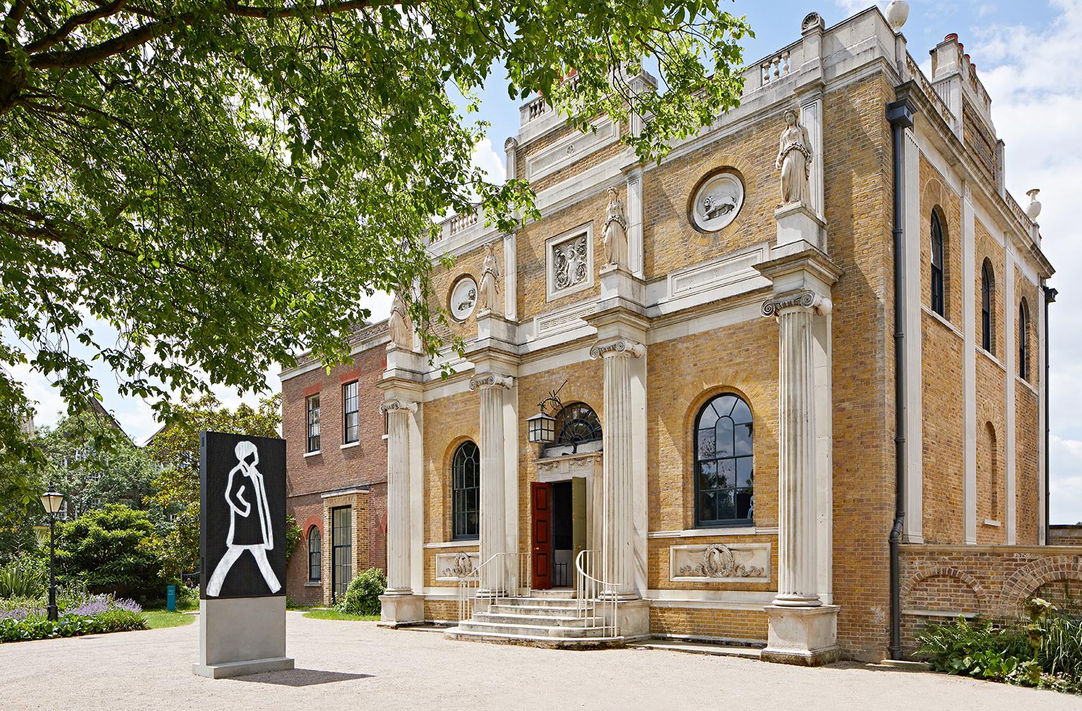 Julian Opie, Curly Hair, 2021, Pitzhanger Manor & Gallery, 2021, installation view