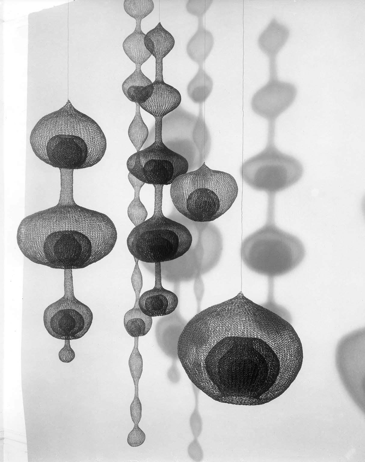 Ruth Asawa’s wire sculptures, c1952.