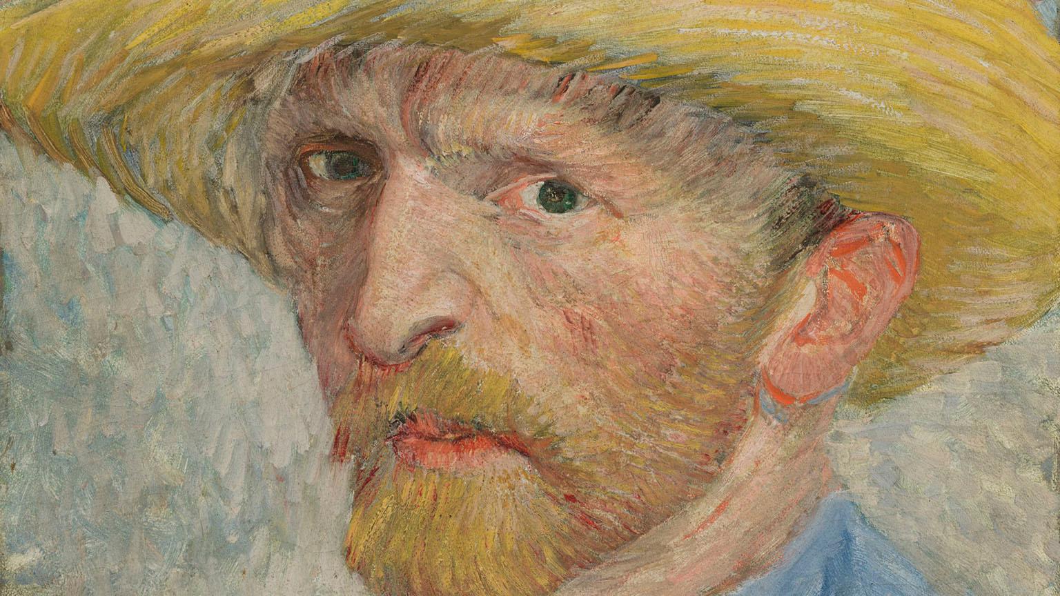 Vincent van Gogh, Self-Portrait with Straw Hat, 1887