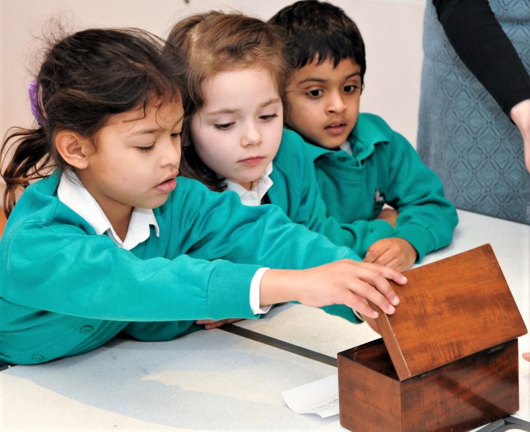 Local school pupils in Bath, engaging in Holburne Museum’s outreach learning programme