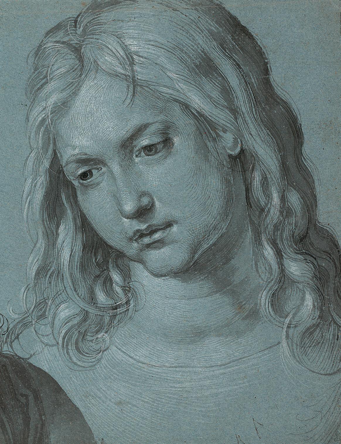 Albrecht Dürer, Head of the Twelve-Year-Old Jesus (Study for Christ among the Doctors), 1506