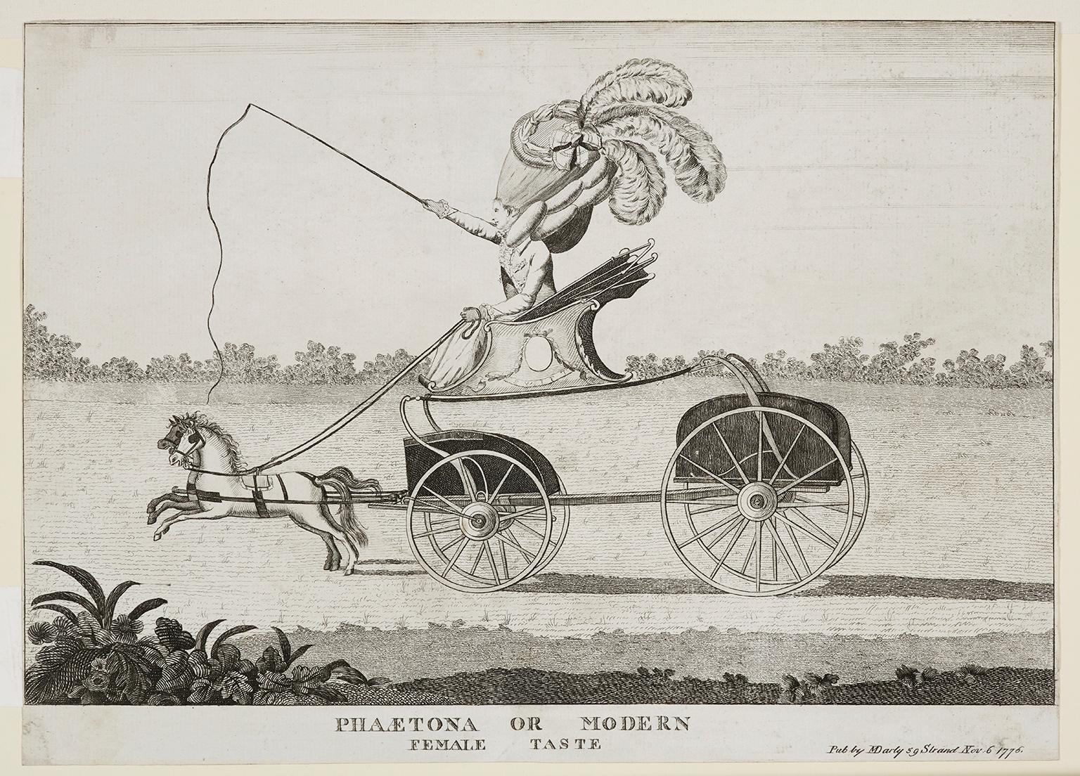 Mary Darly, A group of 12 late 18th-century satirical prints of women and their wigs, 1776, The Whitworth, Manchester, Art Funded 2021.