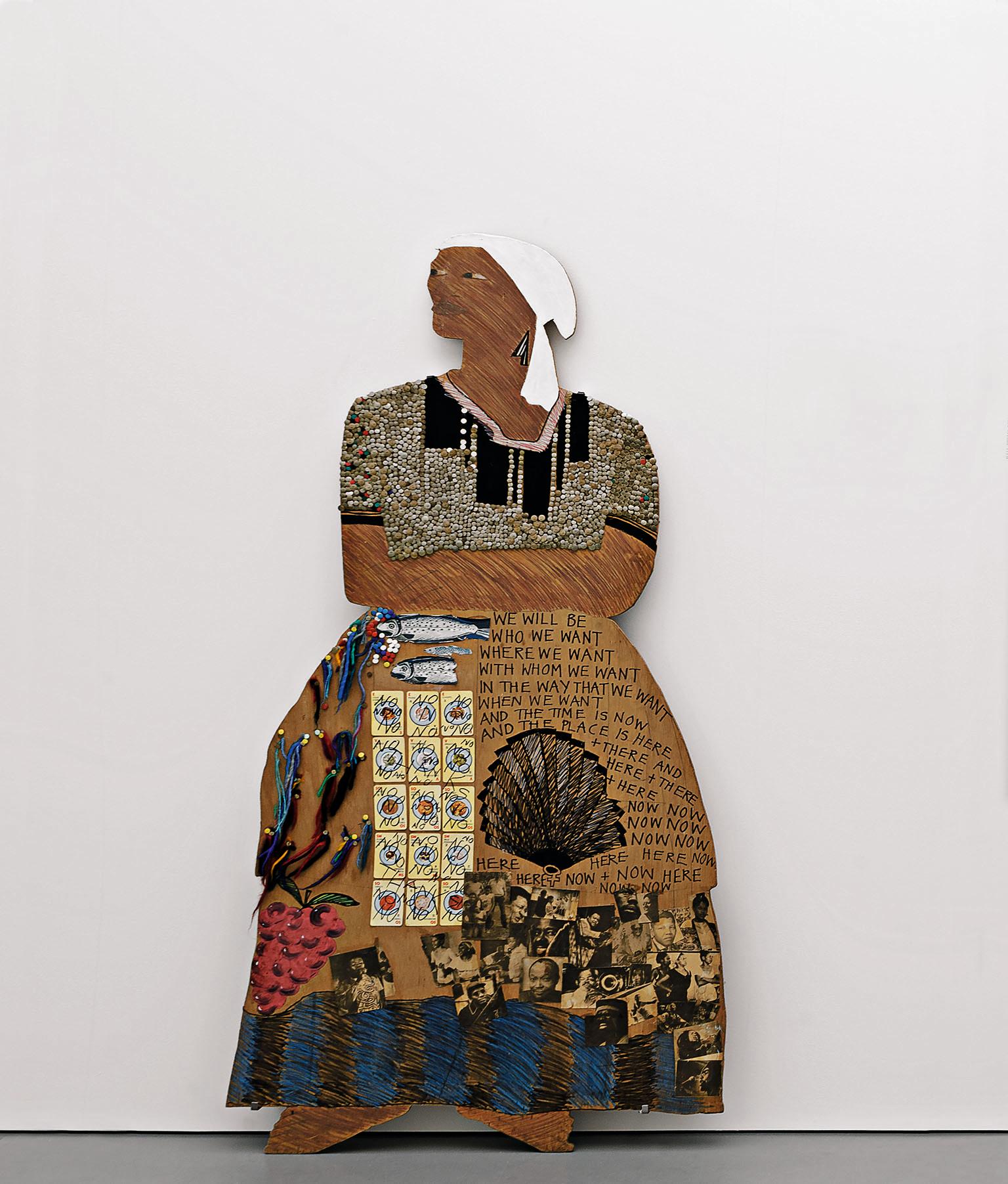 Lubaina Himid, We Will Be, 1983, installation view at ‘The 1980s: Today’s Beginnings?’, Van Abbemuseum, Eindhoven, 2016