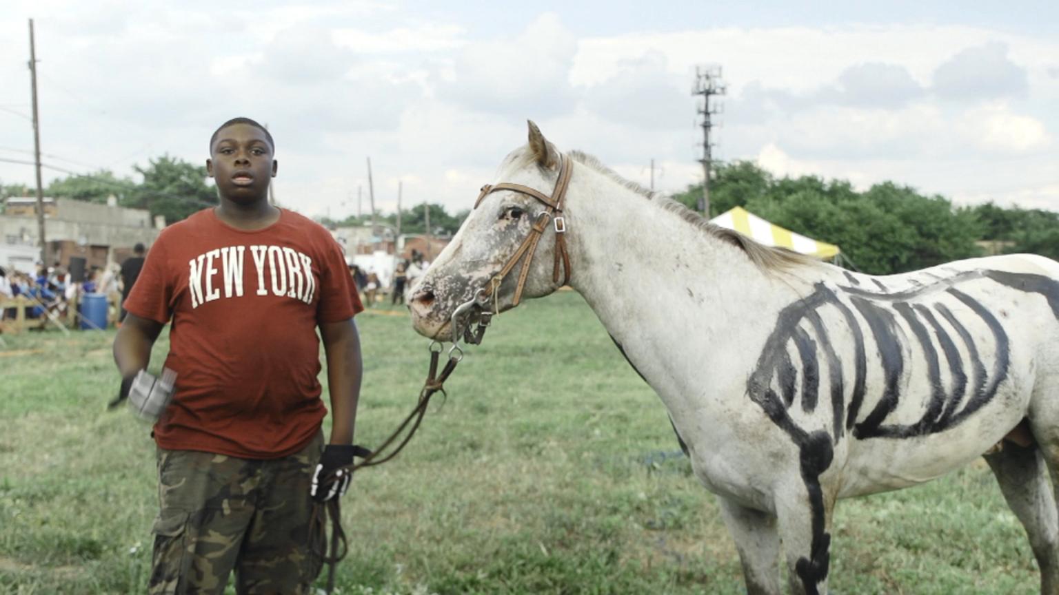 Mohamed Bourouissa, Horse Day, 2014-15 (film still)