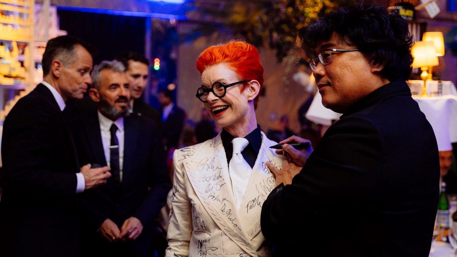 Sandy Powell with Bong Joon Ho