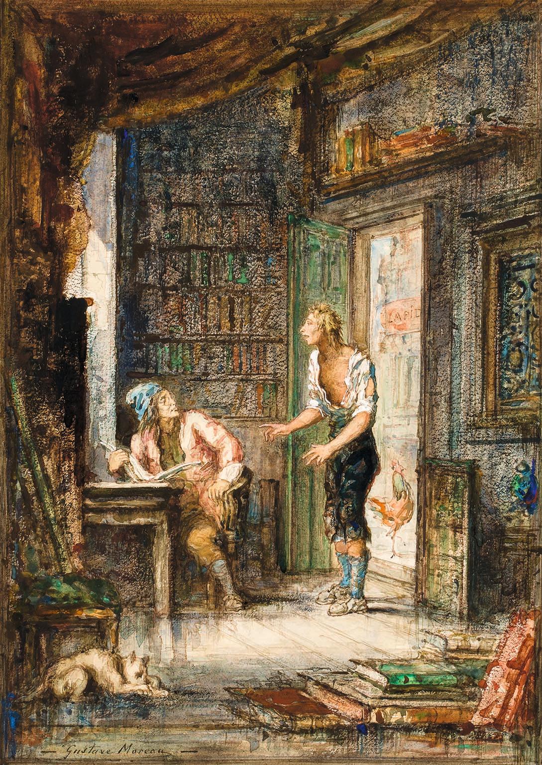 Gustave Moreau, The Cock and the Pearl, c1879-85