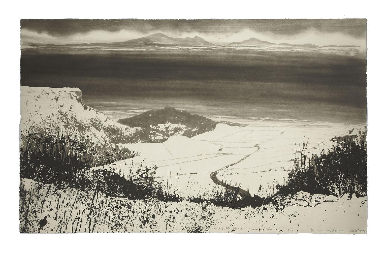 Norman Ackroyd, From Sutton Bank, Vale of York, 2009,