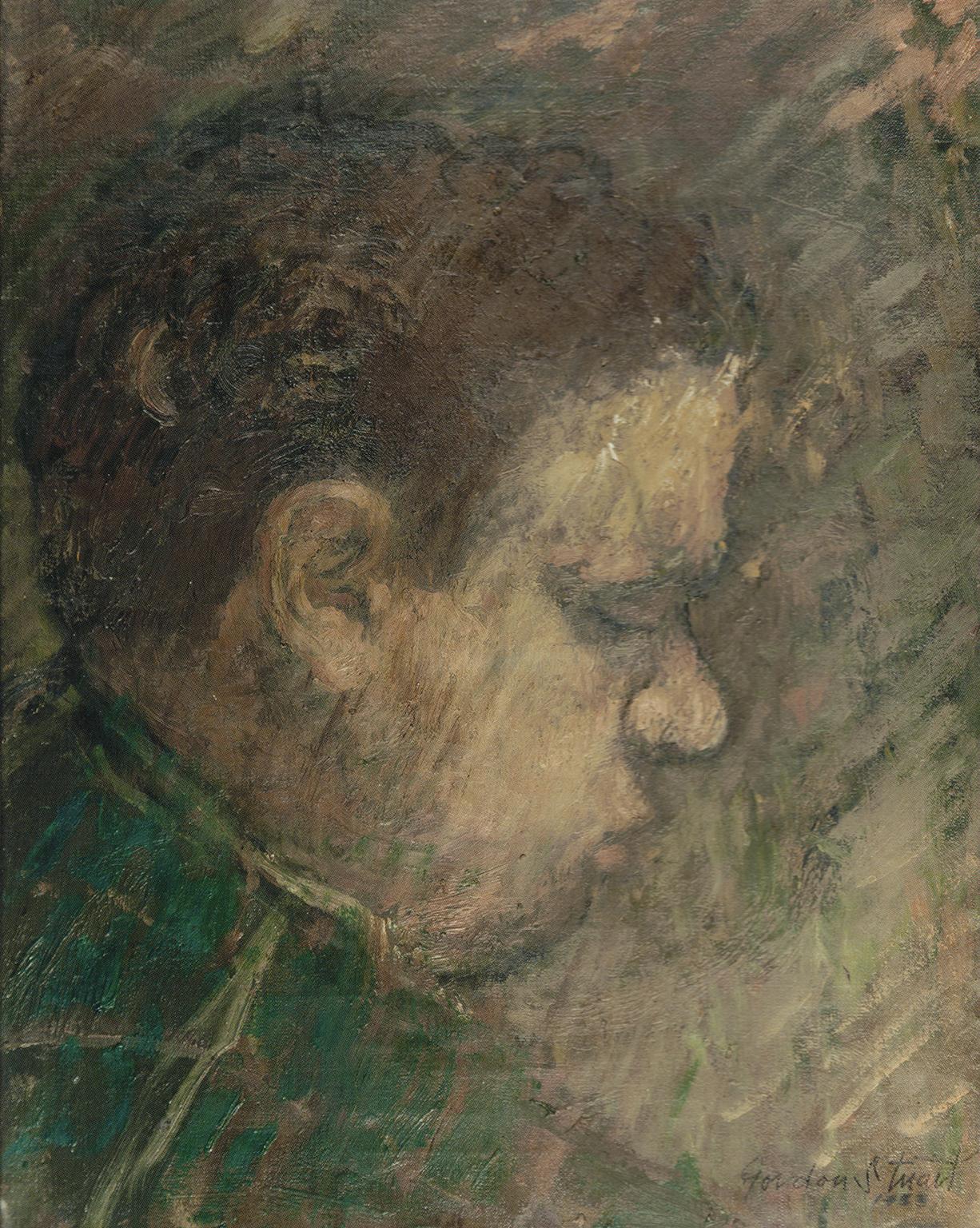 Gordon Stuart, Portrait of Dylan Thomas, 1953, Carmarthenshire County Council Museum, Art Funded 2021