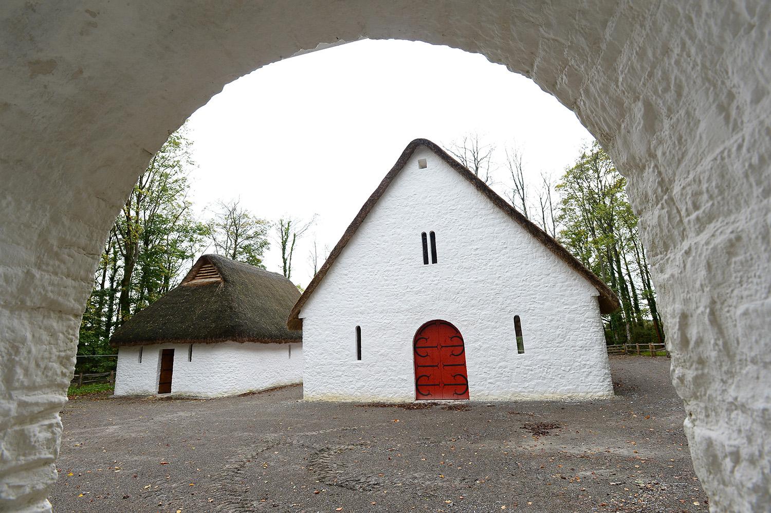 Llys Llywelyn, a recreation of a Royal Court of the Princes of Gwynedd used during the 13th century, at St Fagans National Museum of History