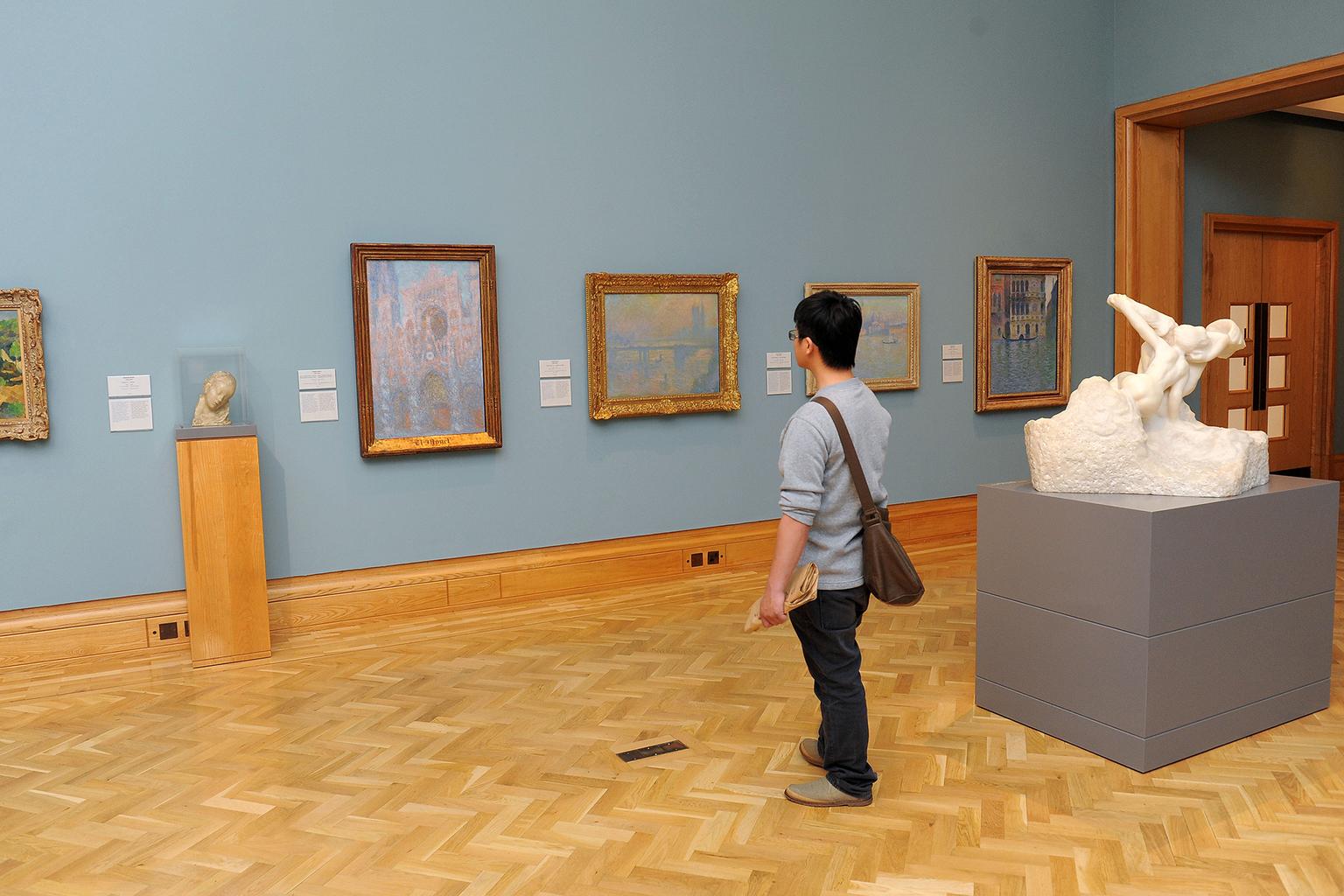 The Impressionist and Modern Art galleries at National Museum Cardiff