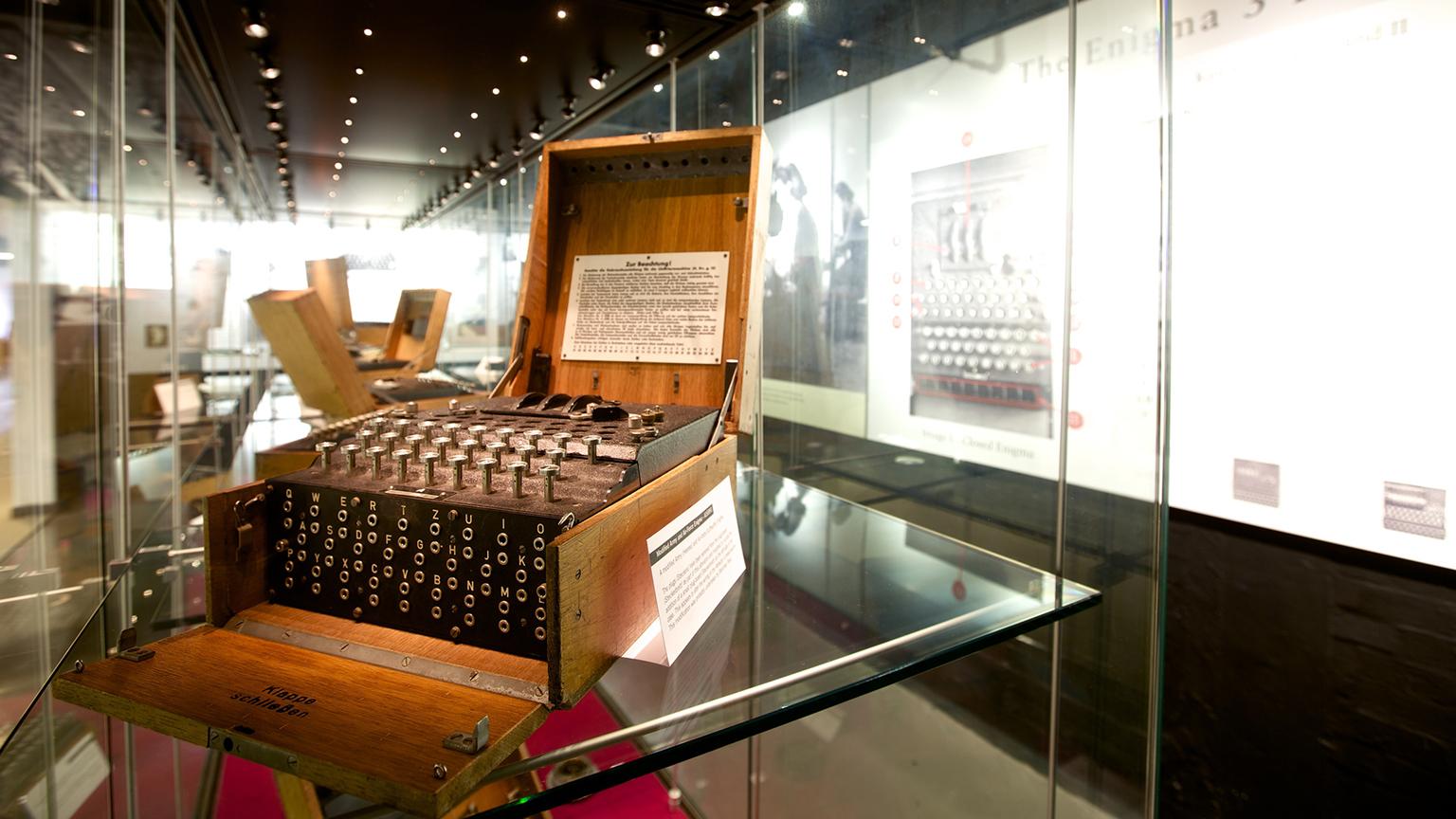 The Enigma machine at Bletchley Park